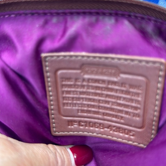 COACH 4C North South Pebble leather Crossbody Brown #C1069-43805 - Picture 6 of 11